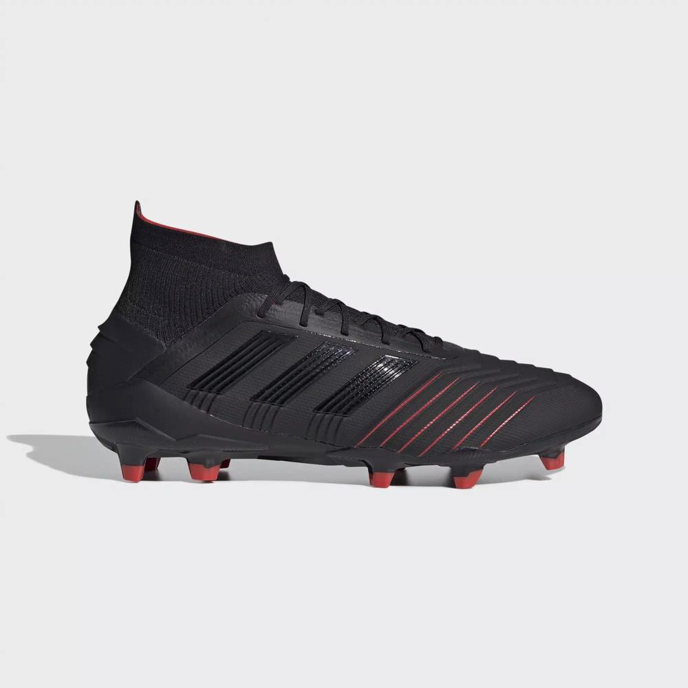 Adidas Predator 19.1 Firm Ground Tacos de Futbol Negros Para Hombre (MX-20231)